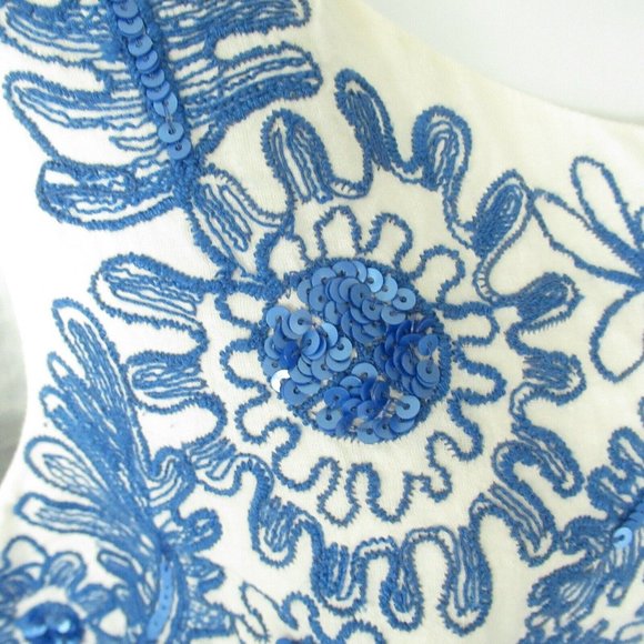 SOLDMoulinette Soeurs Top Embroidered Crop Scallop - Picture 3 of 8